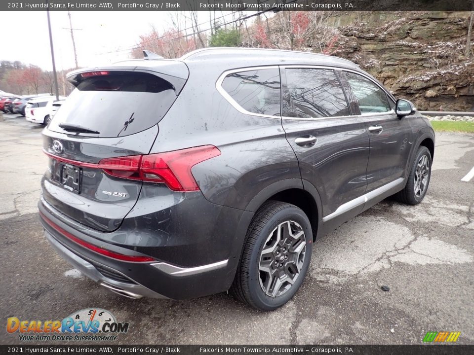 2021 Hyundai Santa Fe Limited AWD Portofino Gray / Black Photo #2