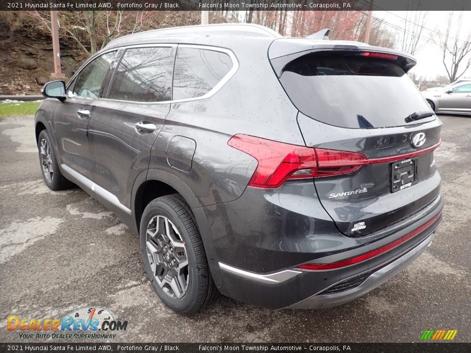 2021 Hyundai Santa Fe Limited AWD Portofino Gray / Black Photo #6