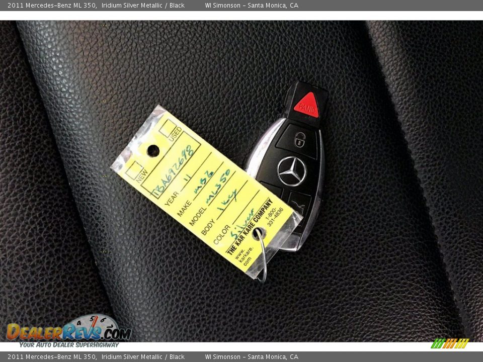 2011 Mercedes-Benz ML 350 Iridium Silver Metallic / Black Photo #11