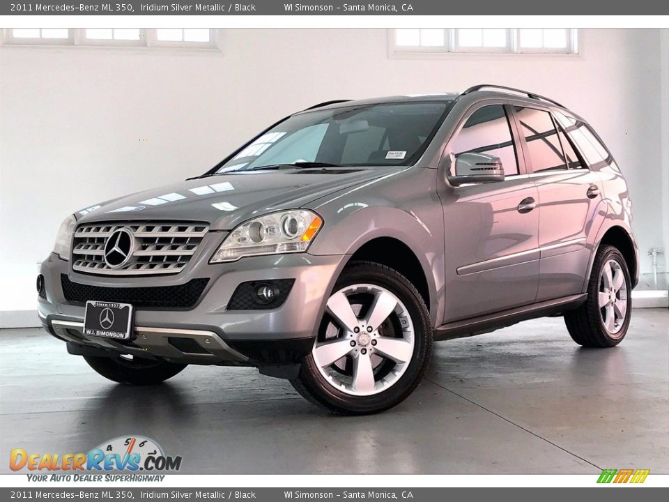 2011 Mercedes-Benz ML 350 Iridium Silver Metallic / Black Photo #12