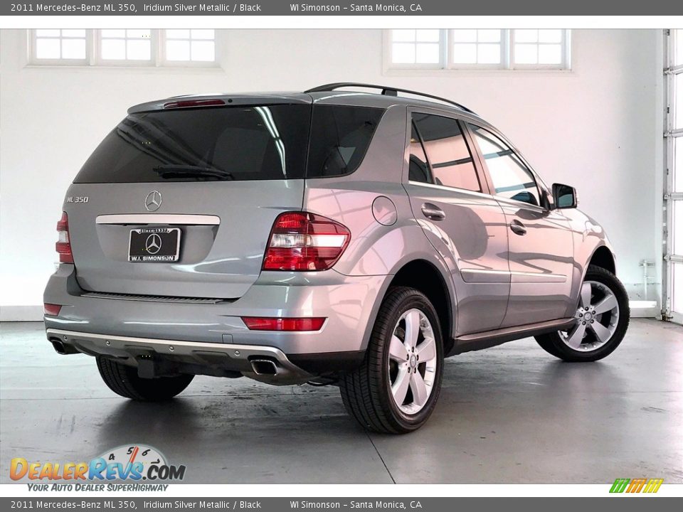 2011 Mercedes-Benz ML 350 Iridium Silver Metallic / Black Photo #13