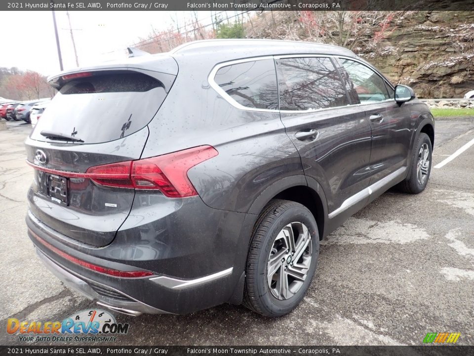 2021 Hyundai Santa Fe SEL AWD Portofino Gray / Gray Photo #2