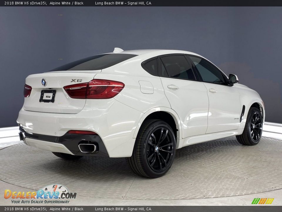 2018 BMW X6 sDrive35i Alpine White / Black Photo #5