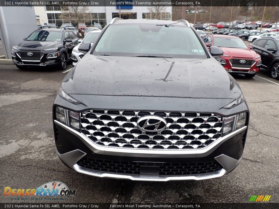 2021 Hyundai Santa Fe SEL AWD Portofino Gray / Gray Photo #4