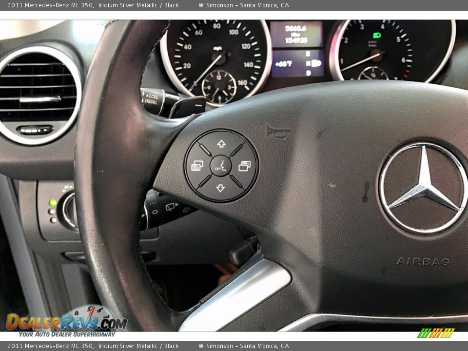 2011 Mercedes-Benz ML 350 Iridium Silver Metallic / Black Photo #21