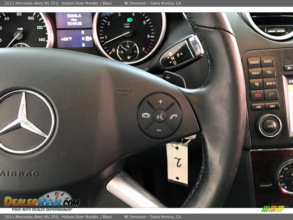 2011 Mercedes-Benz ML 350 Iridium Silver Metallic / Black Photo #22