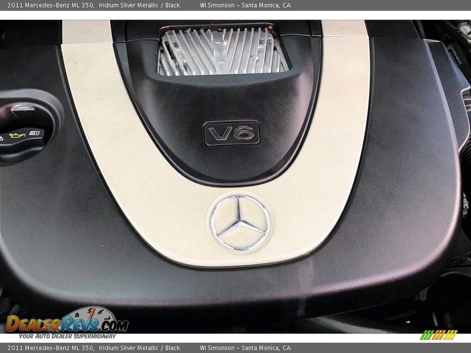2011 Mercedes-Benz ML 350 Iridium Silver Metallic / Black Photo #32