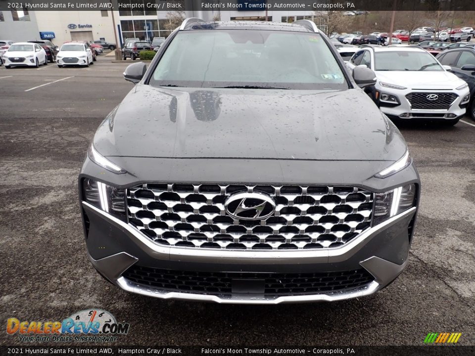 2021 Hyundai Santa Fe Limited AWD Hampton Gray / Black Photo #4