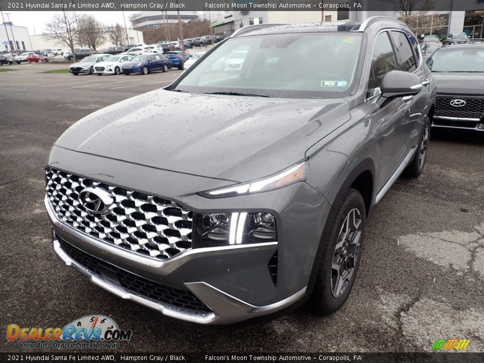 2021 Hyundai Santa Fe Limited AWD Hampton Gray / Black Photo #5