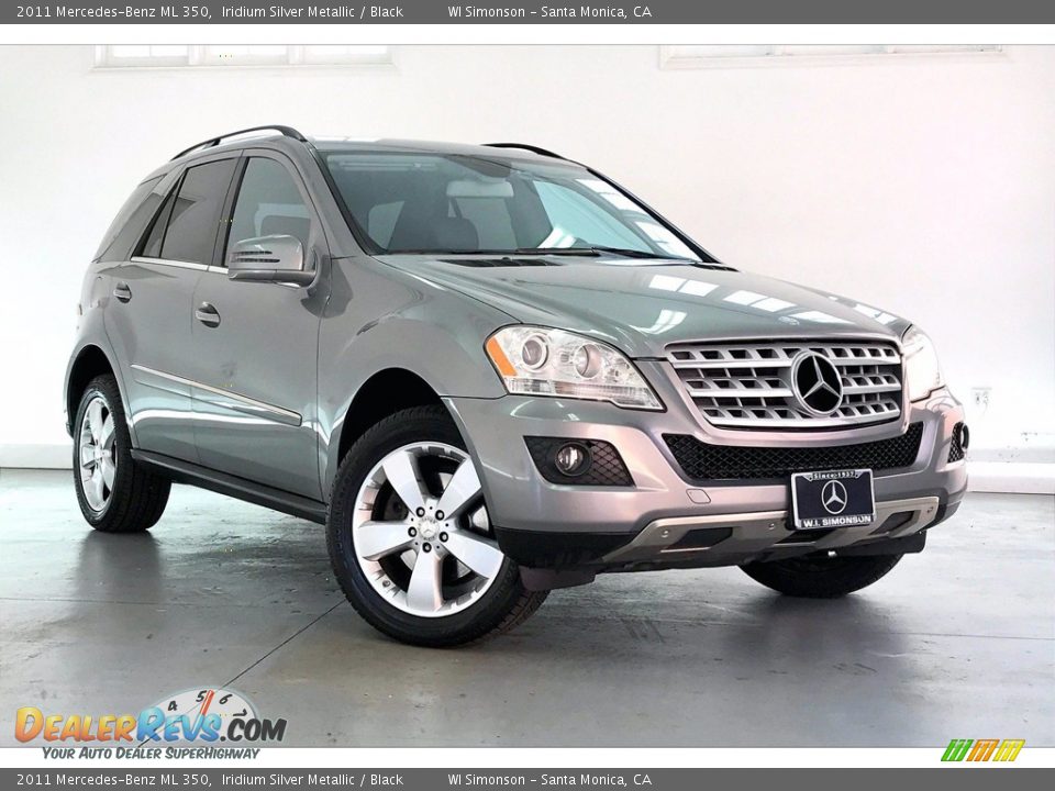 2011 Mercedes-Benz ML 350 Iridium Silver Metallic / Black Photo #34