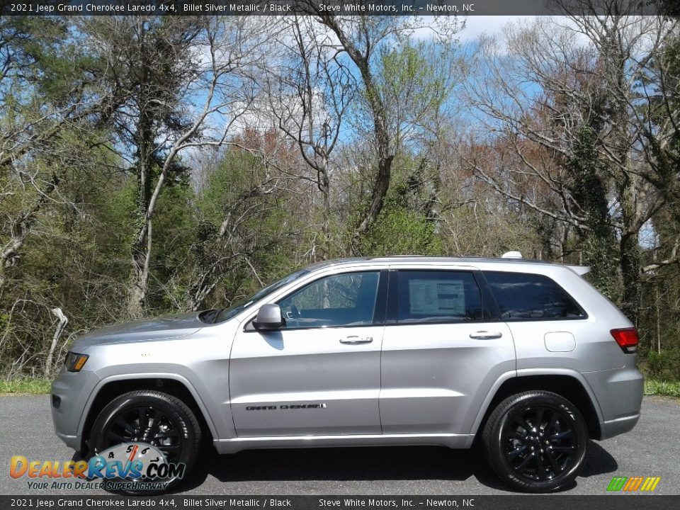 2021 Jeep Grand Cherokee Laredo 4x4 Billet Silver Metallic / Black Photo #1