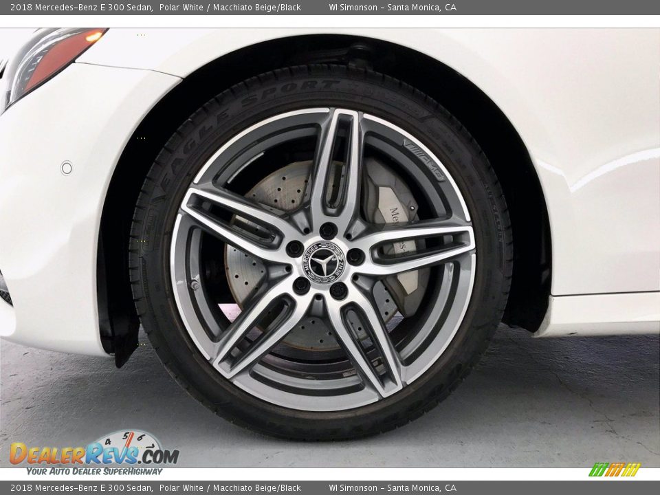 2018 Mercedes-Benz E 300 Sedan Polar White / Macchiato Beige/Black Photo #8
