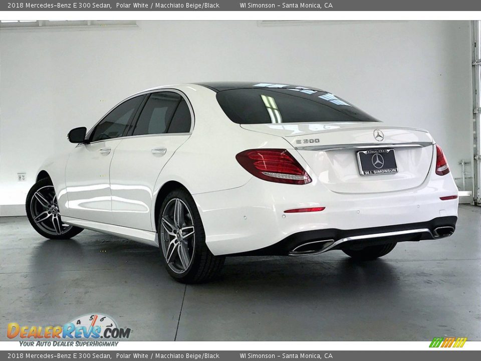 2018 Mercedes-Benz E 300 Sedan Polar White / Macchiato Beige/Black Photo #10