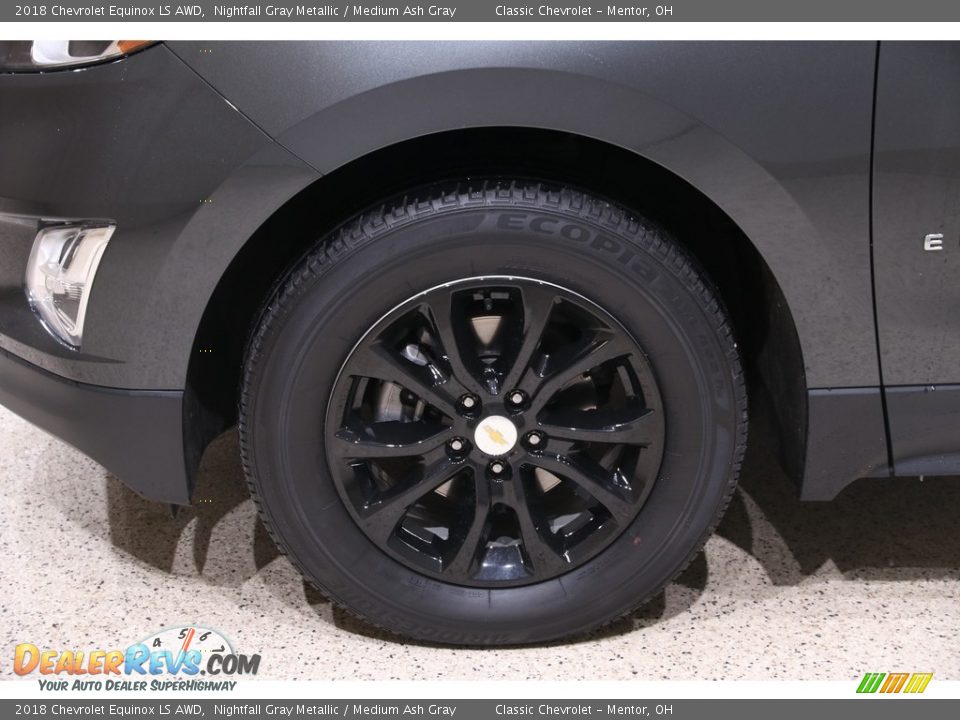 2018 Chevrolet Equinox LS AWD Nightfall Gray Metallic / Medium Ash Gray Photo #18