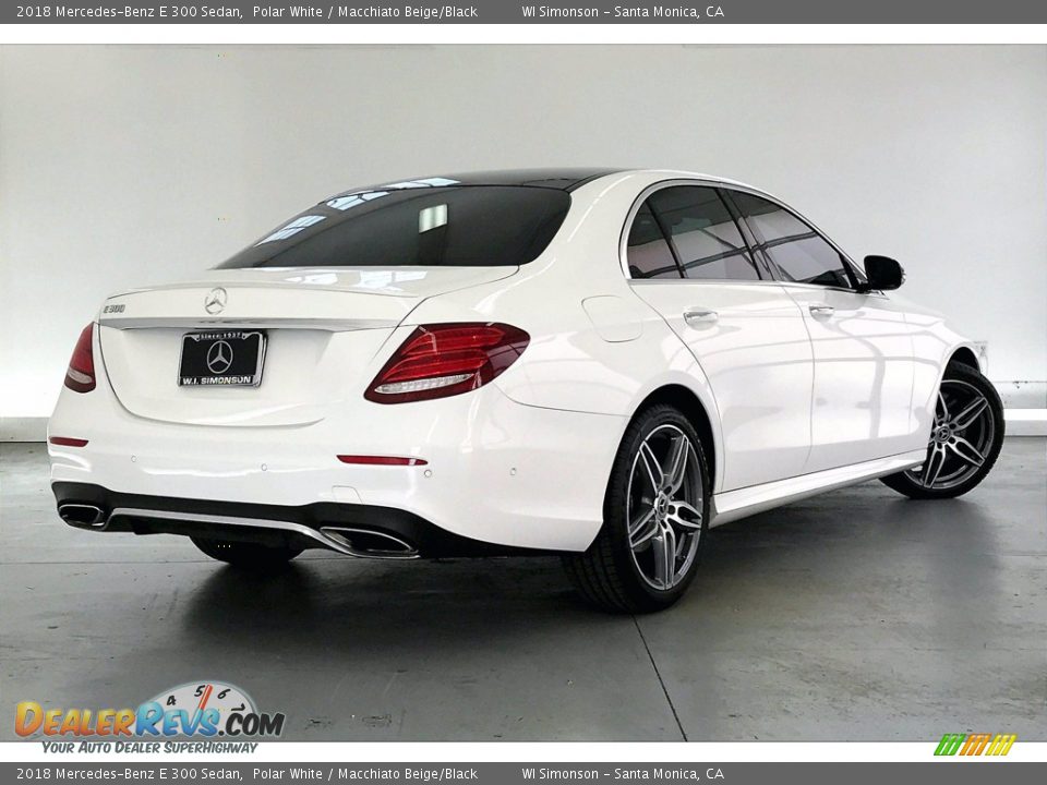 2018 Mercedes-Benz E 300 Sedan Polar White / Macchiato Beige/Black Photo #13