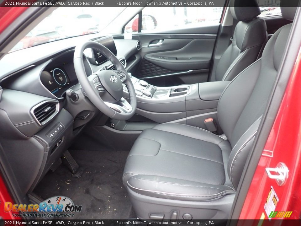 Front Seat of 2021 Hyundai Santa Fe SEL AWD Photo #10