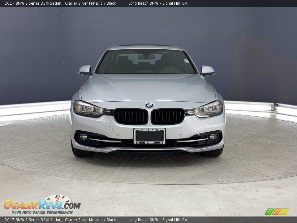 2017 BMW 3 Series 330i Sedan Glacier Silver Metallic / Black Photo #2