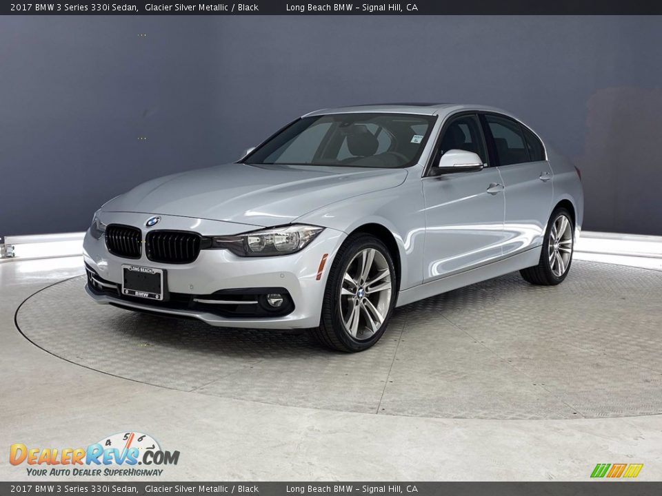 2017 BMW 3 Series 330i Sedan Glacier Silver Metallic / Black Photo #3