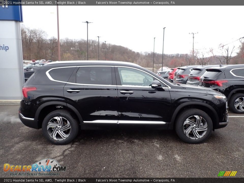 2021 Hyundai Santa Fe SEL AWD Twilight Black / Black Photo #1