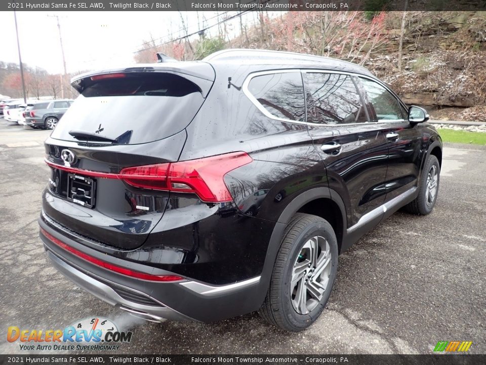 2021 Hyundai Santa Fe SEL AWD Twilight Black / Black Photo #2
