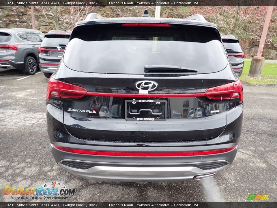 2021 Hyundai Santa Fe SEL AWD Twilight Black / Black Photo #3