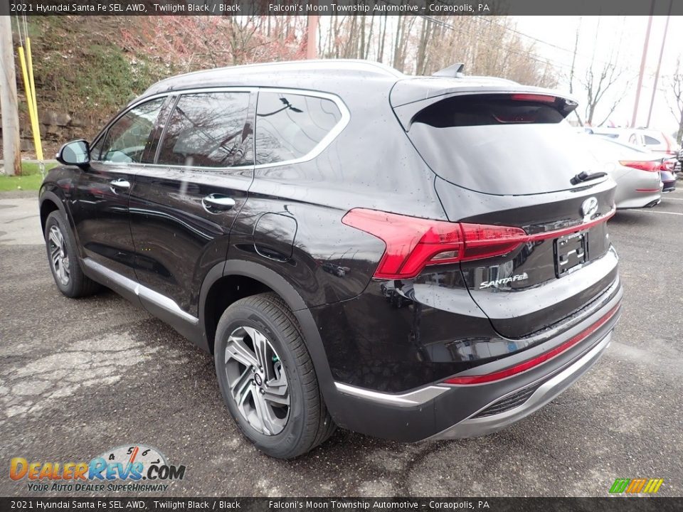 2021 Hyundai Santa Fe SEL AWD Twilight Black / Black Photo #4