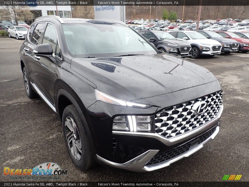 2021 Hyundai Santa Fe SEL AWD Twilight Black / Black Photo #6