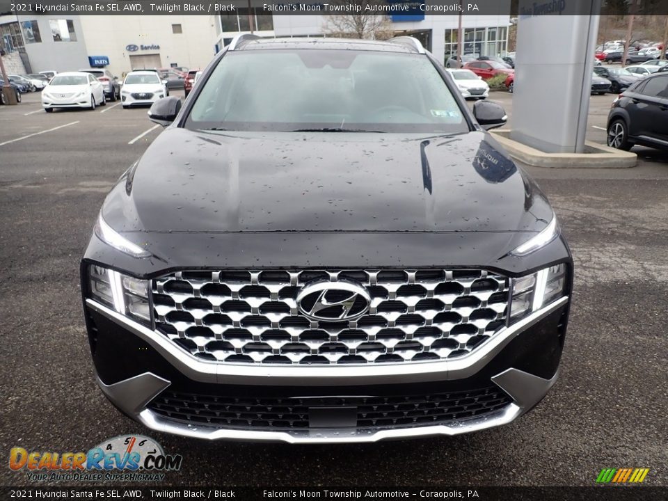 2021 Hyundai Santa Fe SEL AWD Twilight Black / Black Photo #7