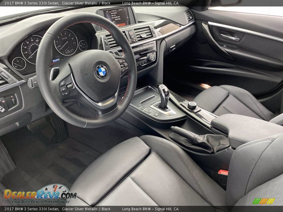 2017 BMW 3 Series 330i Sedan Glacier Silver Metallic / Black Photo #15