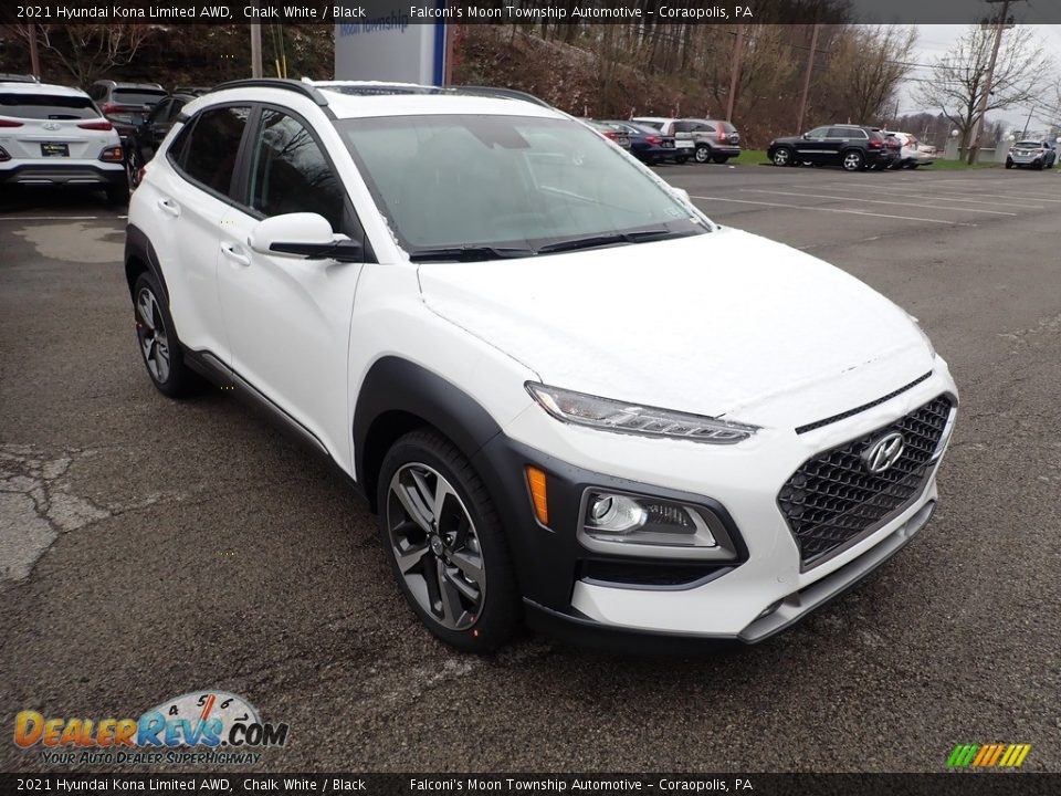 2021 Hyundai Kona Limited AWD Chalk White / Black Photo #3