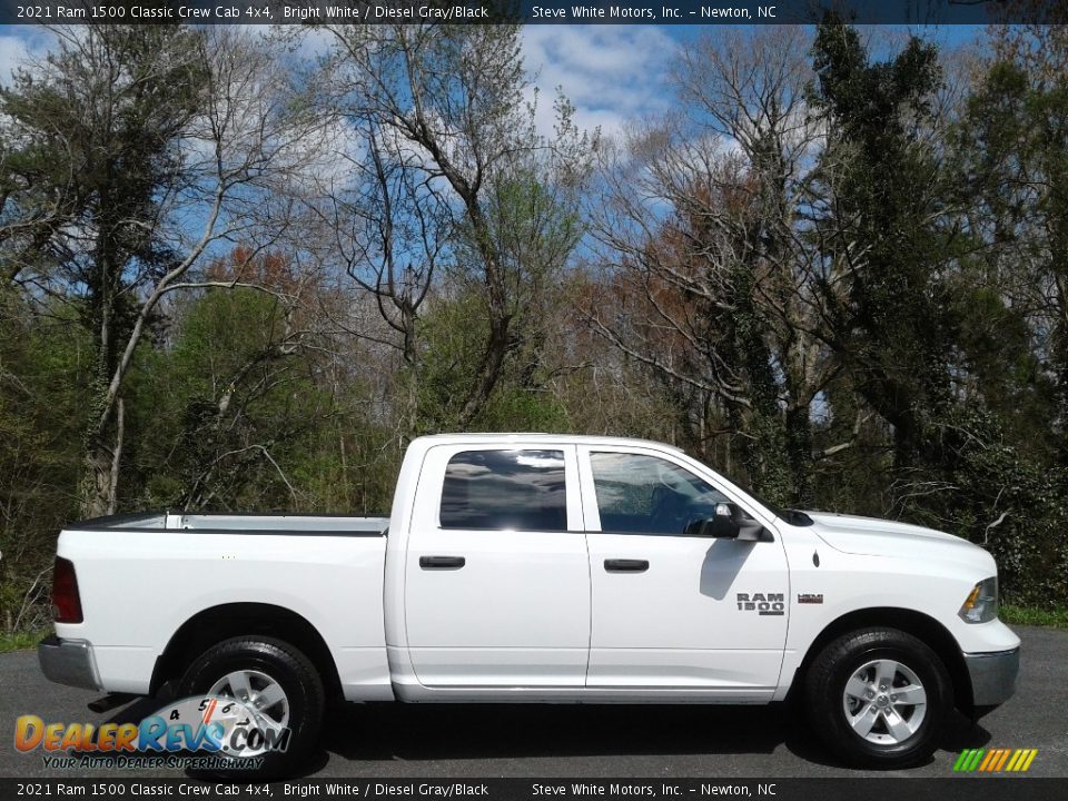 2021 Ram 1500 Classic Crew Cab 4x4 Bright White / Diesel Gray/Black Photo #5