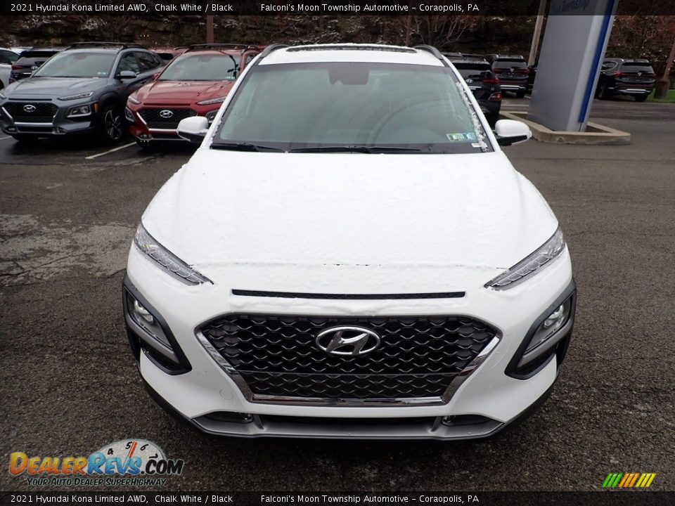 2021 Hyundai Kona Limited AWD Chalk White / Black Photo #4