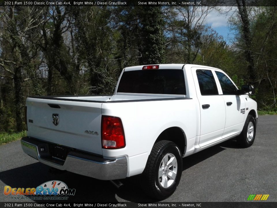 2021 Ram 1500 Classic Crew Cab 4x4 Bright White / Diesel Gray/Black Photo #6