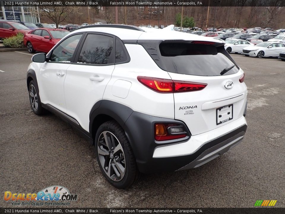 2021 Hyundai Kona Limited AWD Chalk White / Black Photo #6