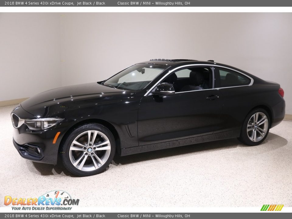 2018 BMW 4 Series 430i xDrive Coupe Jet Black / Black Photo #3