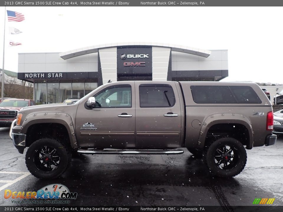 2013 GMC Sierra 1500 SLE Crew Cab 4x4 Mocha Steel Metallic / Ebony Photo #12