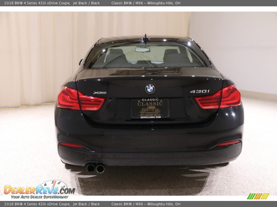 2018 BMW 4 Series 430i xDrive Coupe Jet Black / Black Photo #23