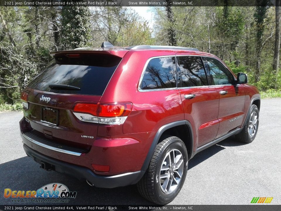 2021 Jeep Grand Cherokee Limited 4x4 Velvet Red Pearl / Black Photo #6