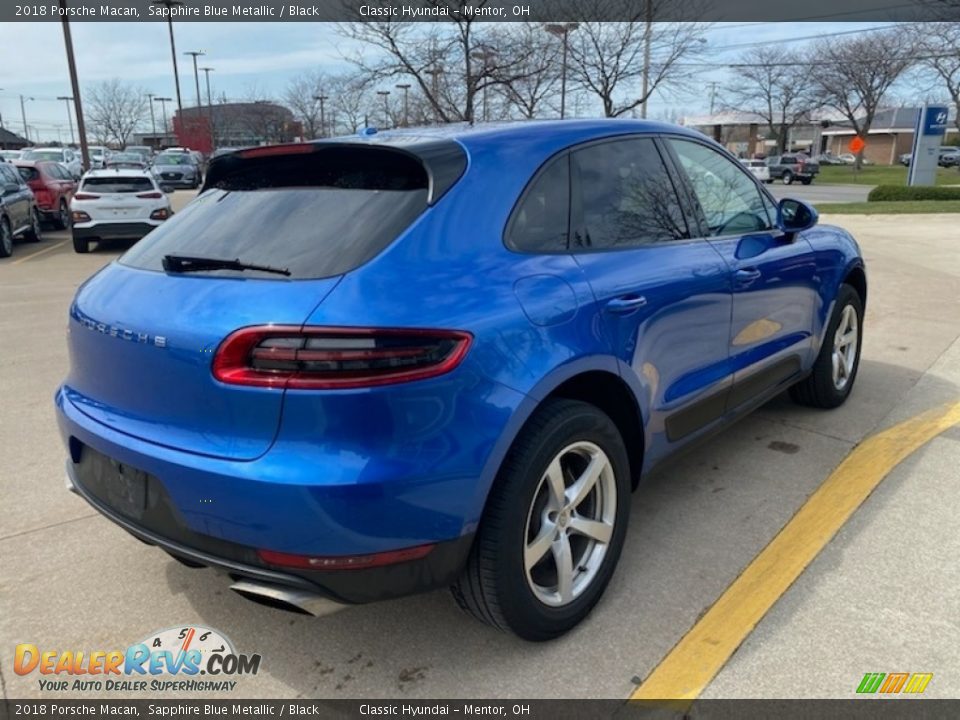 2018 Porsche Macan Sapphire Blue Metallic / Black Photo #2