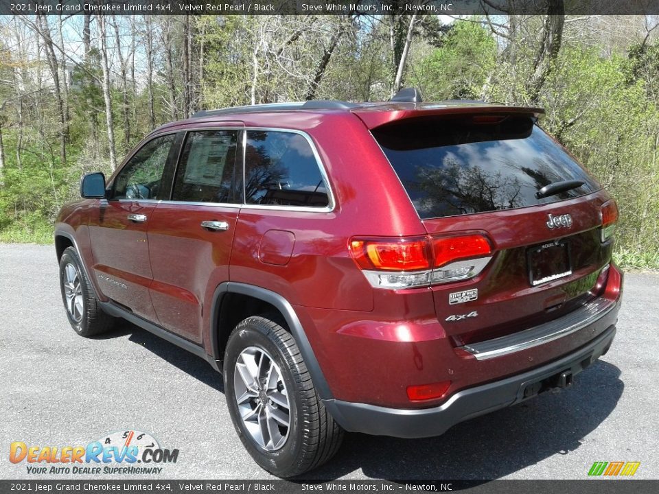 2021 Jeep Grand Cherokee Limited 4x4 Velvet Red Pearl / Black Photo #8