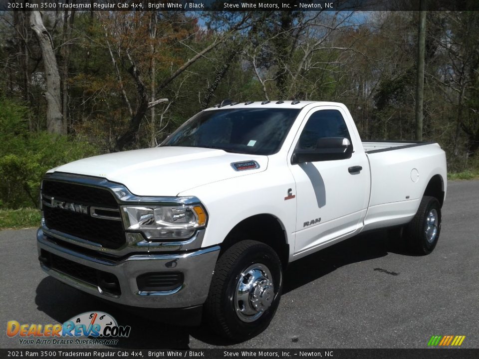 2021 Ram 3500 Tradesman Regular Cab 4x4 Bright White / Black Photo #2