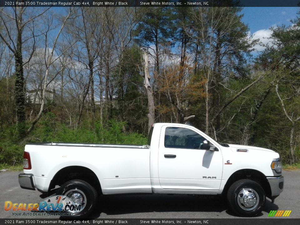 2021 Ram 3500 Tradesman Regular Cab 4x4 Bright White / Black Photo #5