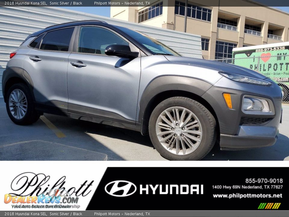 2018 Hyundai Kona SEL Sonic Silver / Black Photo #1