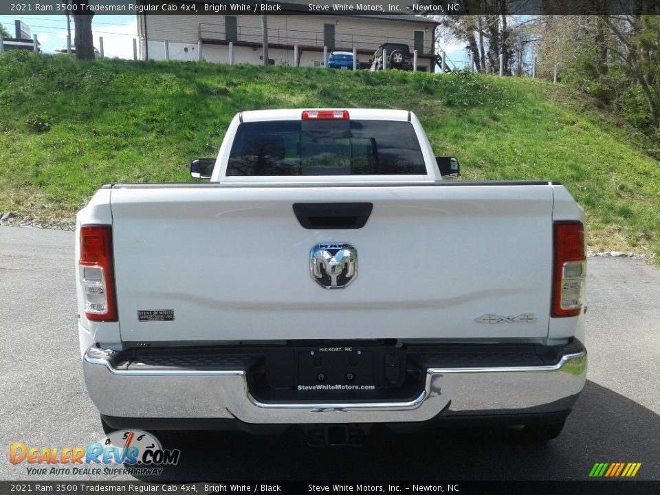 2021 Ram 3500 Tradesman Regular Cab 4x4 Bright White / Black Photo #7