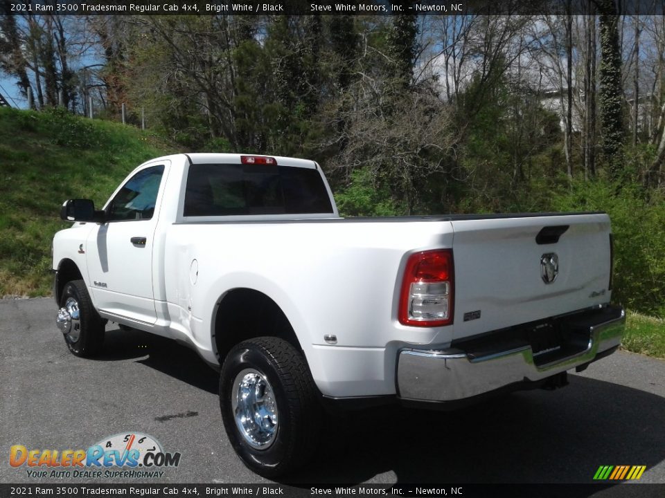 2021 Ram 3500 Tradesman Regular Cab 4x4 Bright White / Black Photo #9