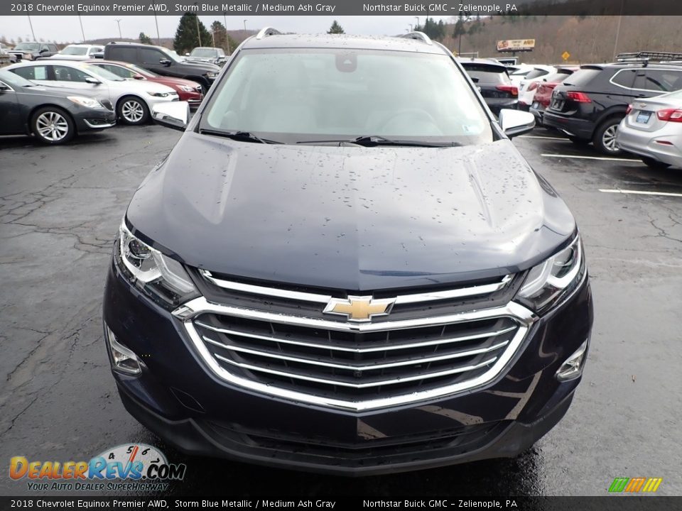 2018 Chevrolet Equinox Premier AWD Storm Blue Metallic / Medium Ash Gray Photo #3