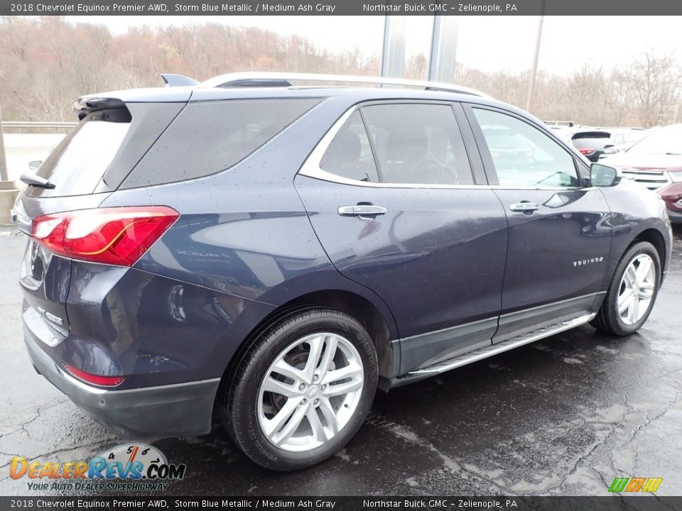 2018 Chevrolet Equinox Premier AWD Storm Blue Metallic / Medium Ash Gray Photo #8