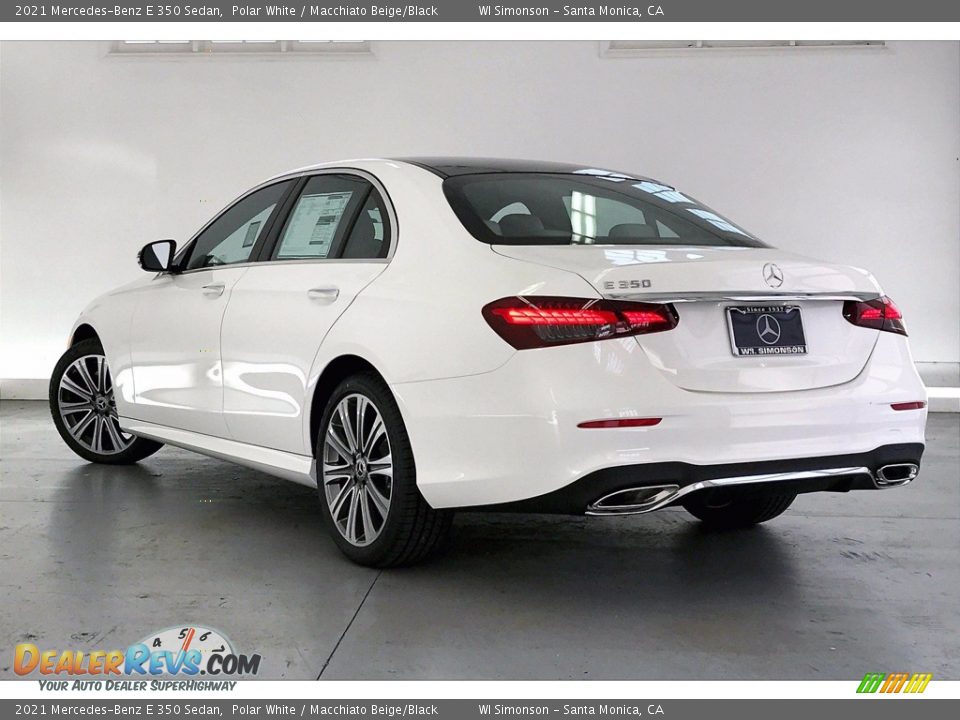 2021 Mercedes-Benz E 350 Sedan Polar White / Macchiato Beige/Black Photo #2