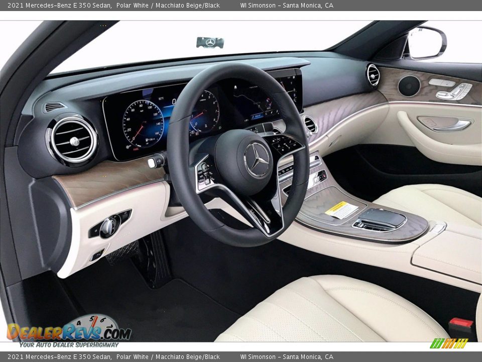 2021 Mercedes-Benz E 350 Sedan Polar White / Macchiato Beige/Black Photo #4