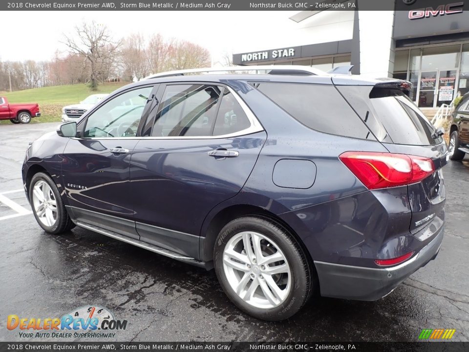 2018 Chevrolet Equinox Premier AWD Storm Blue Metallic / Medium Ash Gray Photo #12